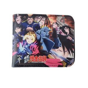 Best Classic Japan Anime Full Metal Alchemist Characters Leather Purse Wallet